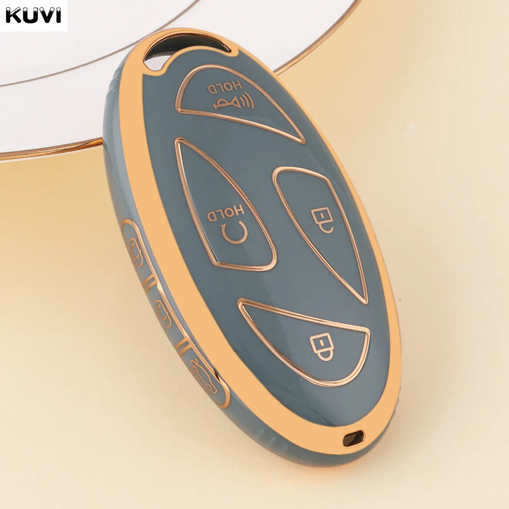 Fashion TPU 5 7 Buttons Car Key Case Cover Shell For Xiandai IONIQ 6 New Grand Prix GN7 Kona Protector Fob Bag Accessories