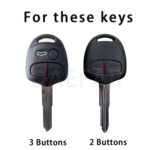 2/3 Button Key Case for Mitsubishi Lancer EX Evolution Grandis Outlander Triton Pajero ASX Car Remote Key Shell