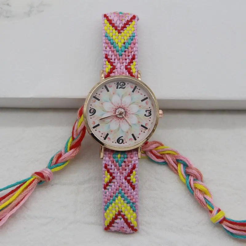 2025 New Ladies Knitted Style Watch Ladies Exquisite Disc Watches Bohemian Style Watch Birthday Gift  Reloj Mujer