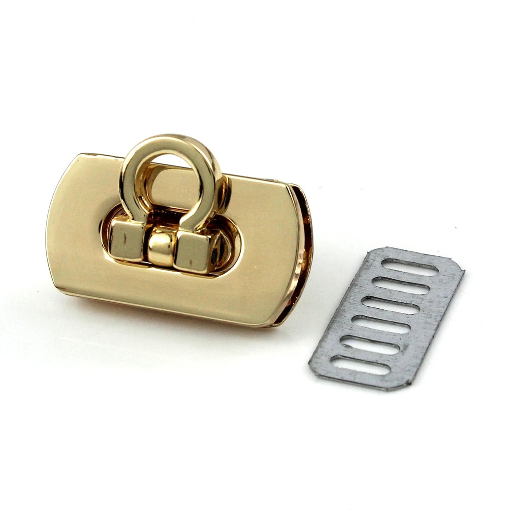 1pcs Metal Folding Lock Push Lock Clasp Tiny Bag Laggage Purse Leather Craft Closure DIY Hardware Accessories