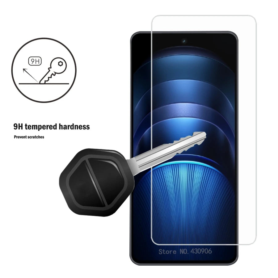 3 Piece For IQOO Neo 9s Pro+ Screen Protector Screen Coverage For IQOO Neo 9s Pro Plus Transparent Tempered Glass Film edge 9H