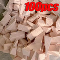 100pcs Foundation Makeup Sponge Block Hydrophilic Firm Sponge Non Latex Cosmetic Powder Puff Wet and Dry Makeup Puff Beauty Tool