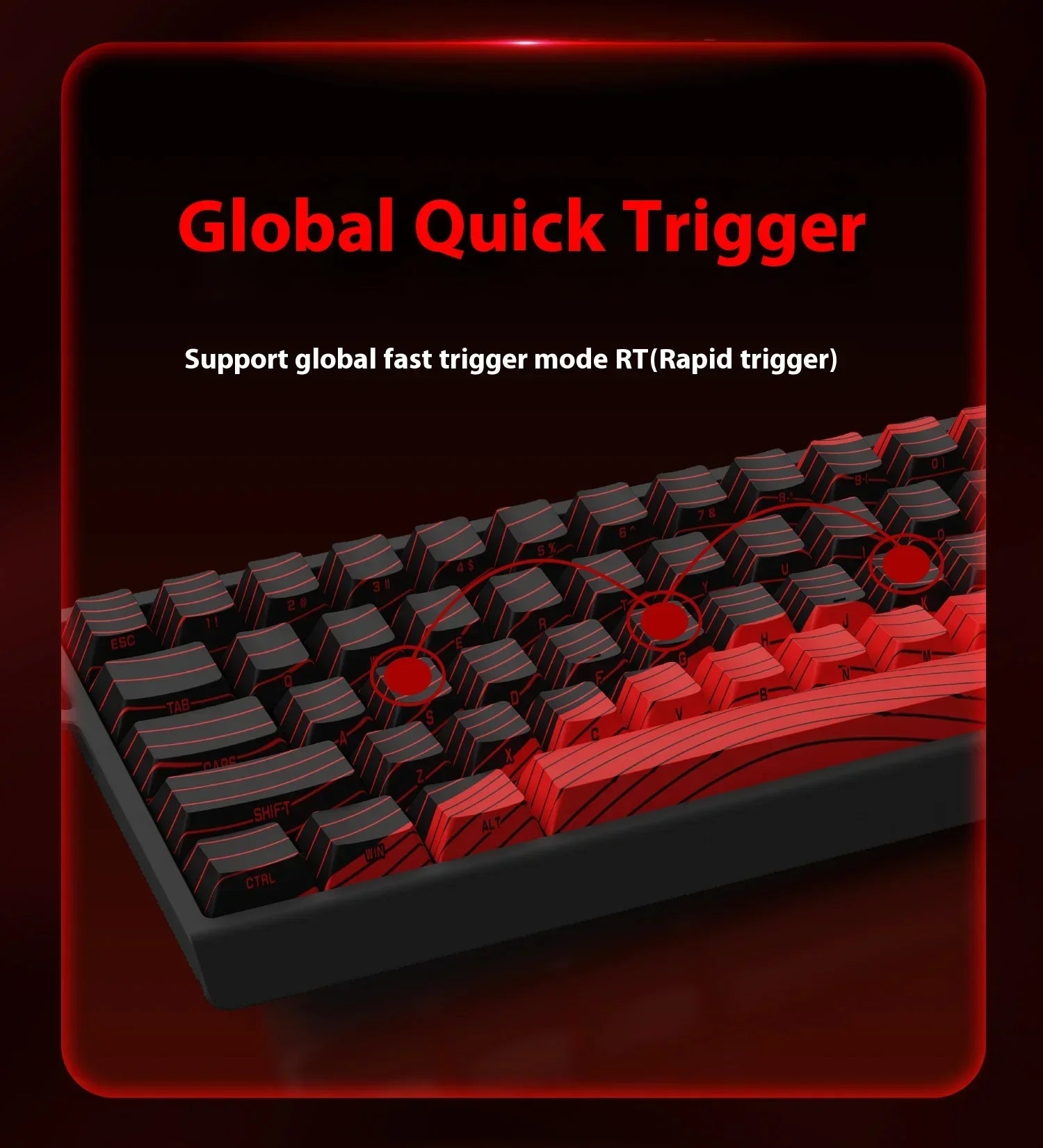 MADLIONS MAD 60/68 HE 8Khz Wired Magnetic Axis Keyboard 68-key Hot-swappable Macro Defines Ultra-low Latency Gaming Keyboard
