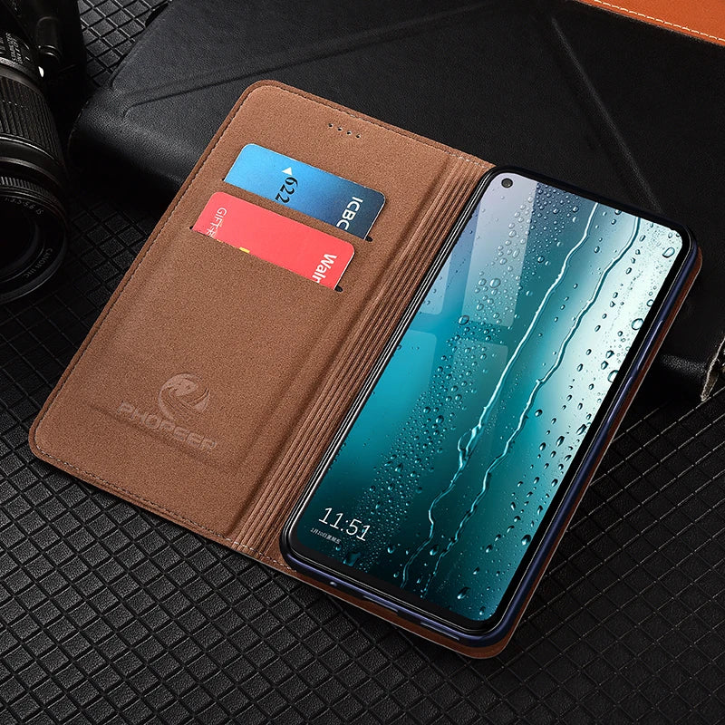 Case For Realmi Realme GT Neo 2 3T 5 6 6T SE Pro 5G GT6T GT6 256/512 Retro Smartphone Magnetic Wallet Genuine Leather Cover
