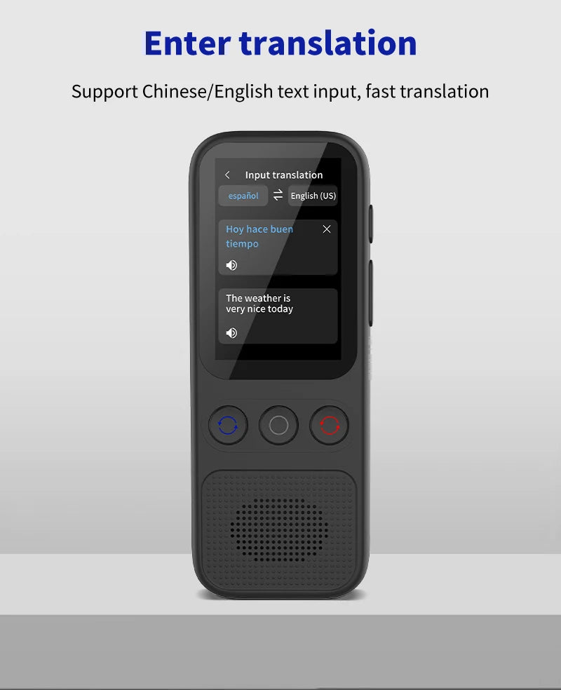 Language Translator Offline Voice Photo Translation WiFi Portable Translator 138 Languages Translator Device for Travel Business