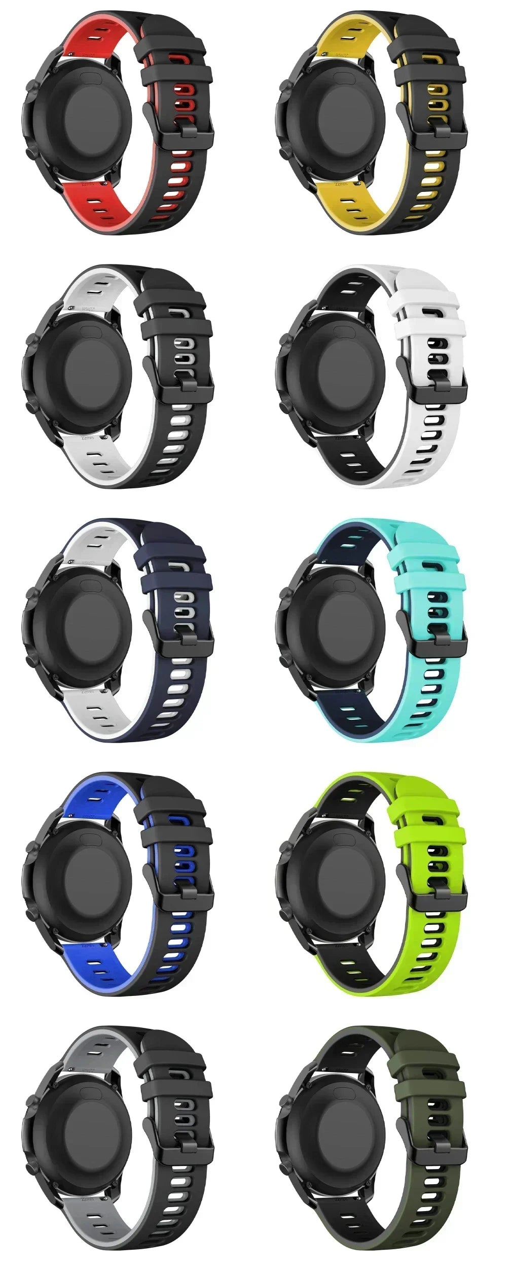 Silicone Breathable Band For Fossil gen 6 44mm Gen6 5 5e/Gen 5 LTE 45mm Strap Bracelet Replacement 20mm 22mm Sports Accessorie