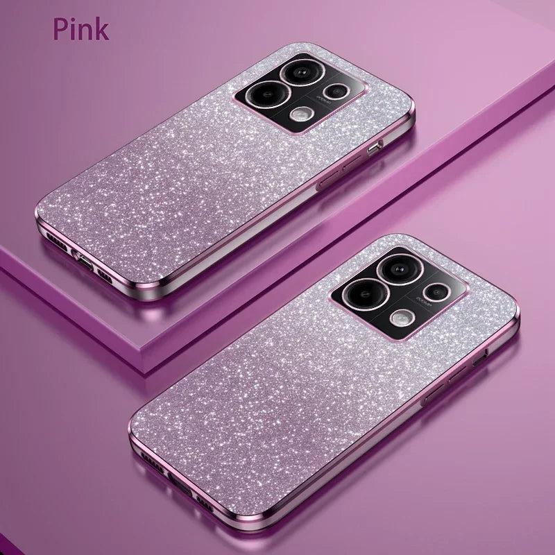 Reno 13 Pro 5G Luxury Shiny Glitter Plating Silicone Case on For Oppo Reno 13 Reno13 13F 13Pro Camera Lens Soft Back Cover Coque