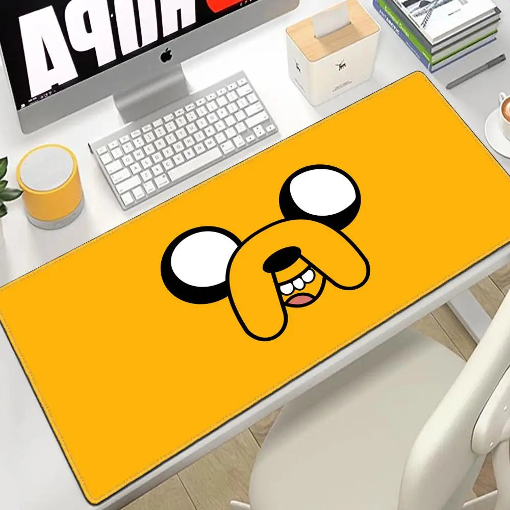 Desk Mat Adventure Time Mouse Pad Large Gamer Cabinet Pc Cabinets 80x30 Extended Cute Keyboard Mousepad Games Gaming Accessories