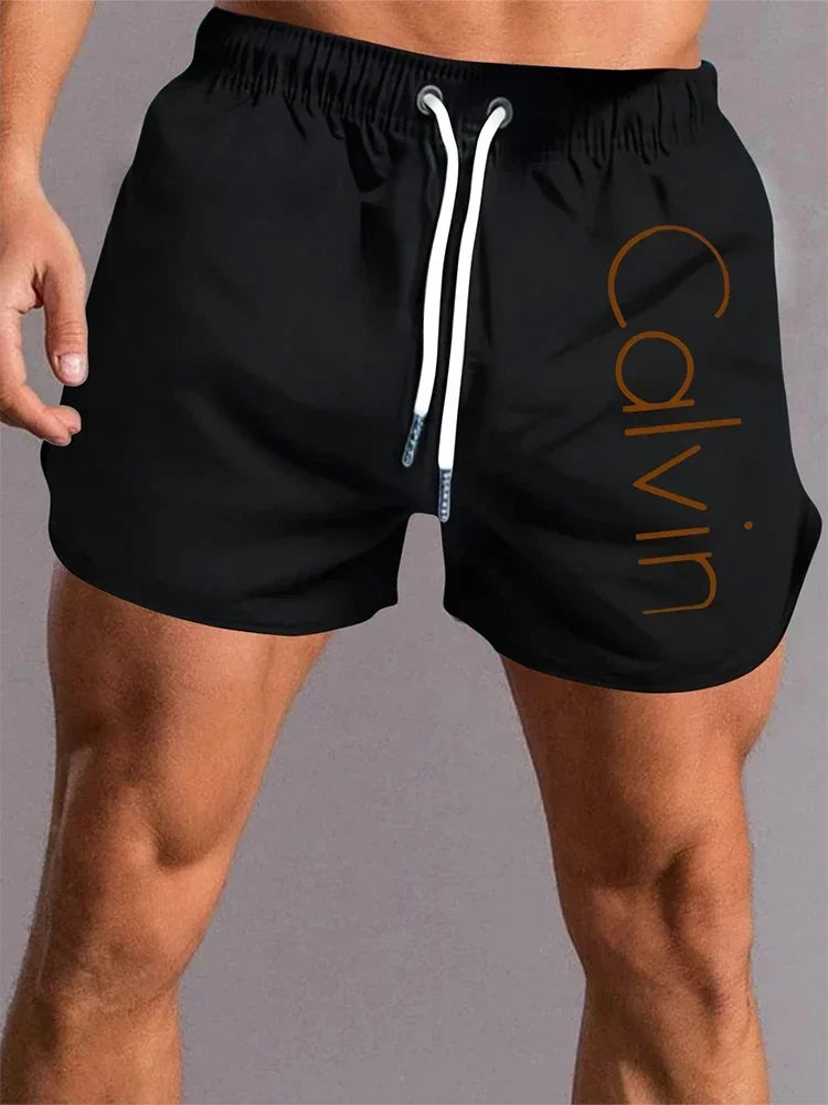 New Summer Men's Swimwear Breathable Board Shorts Male Surfing Swimsuit Fitness Training Shorts Casual Printed Beach Short Pants