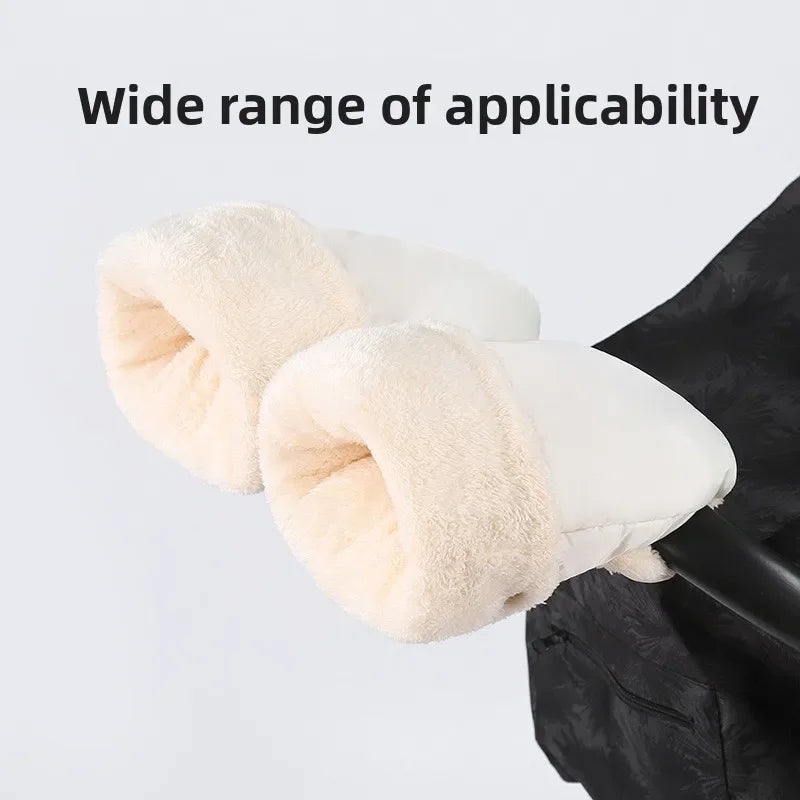 Stroller Gloves 1 Pair Winter Windproof Warm Simple Style Universal Prams Gloves Waterproof Baby Stroller Accessories