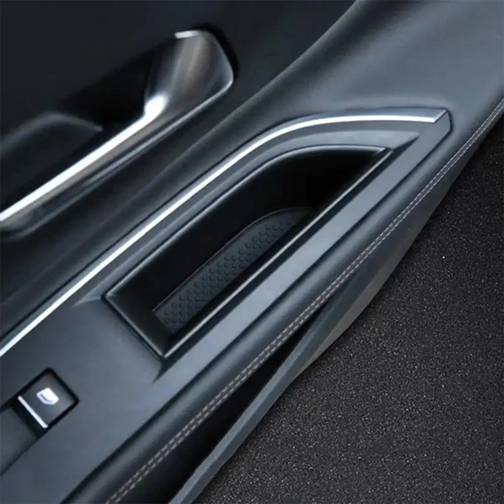 Car Door Handle Armrest Storage Box Case Holder Container Tray Apply For Peugeot 3008 5008 GT 2016-2023