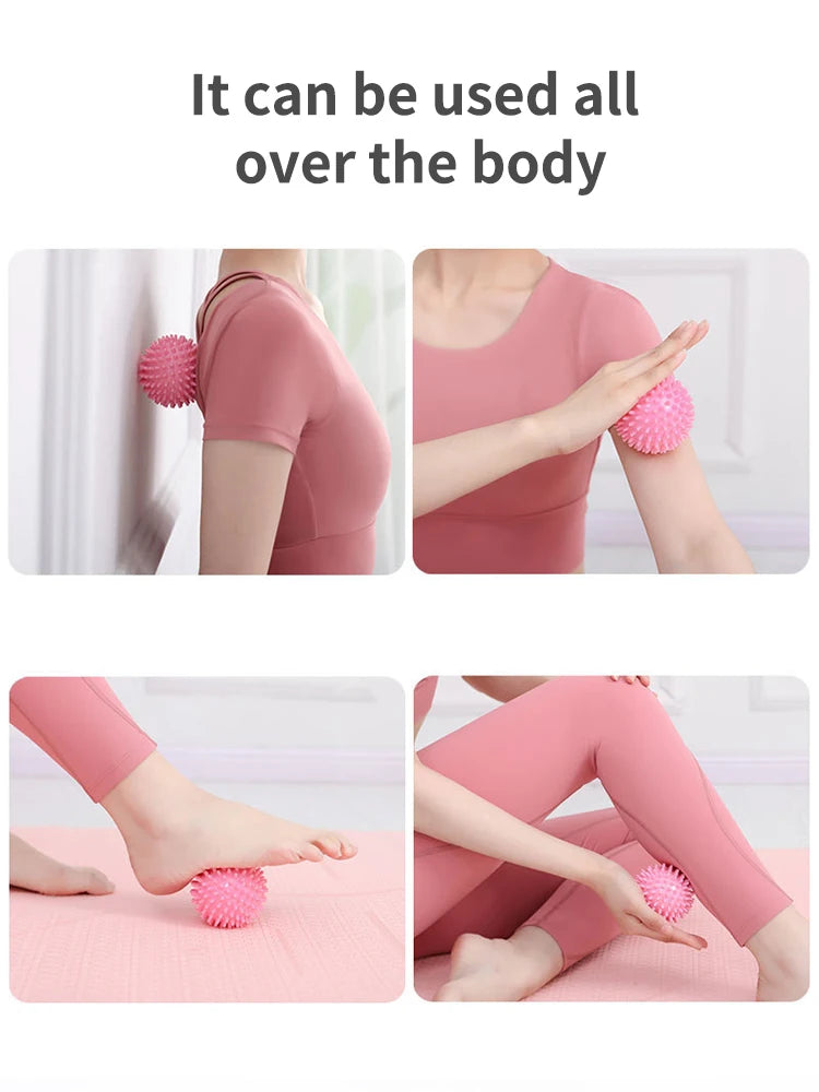 Massage Ball Fascia Ball for Muscle Relaxation Yoga Fitness Shoulder Neck Foot Massage Hard Meridian Massage Ball