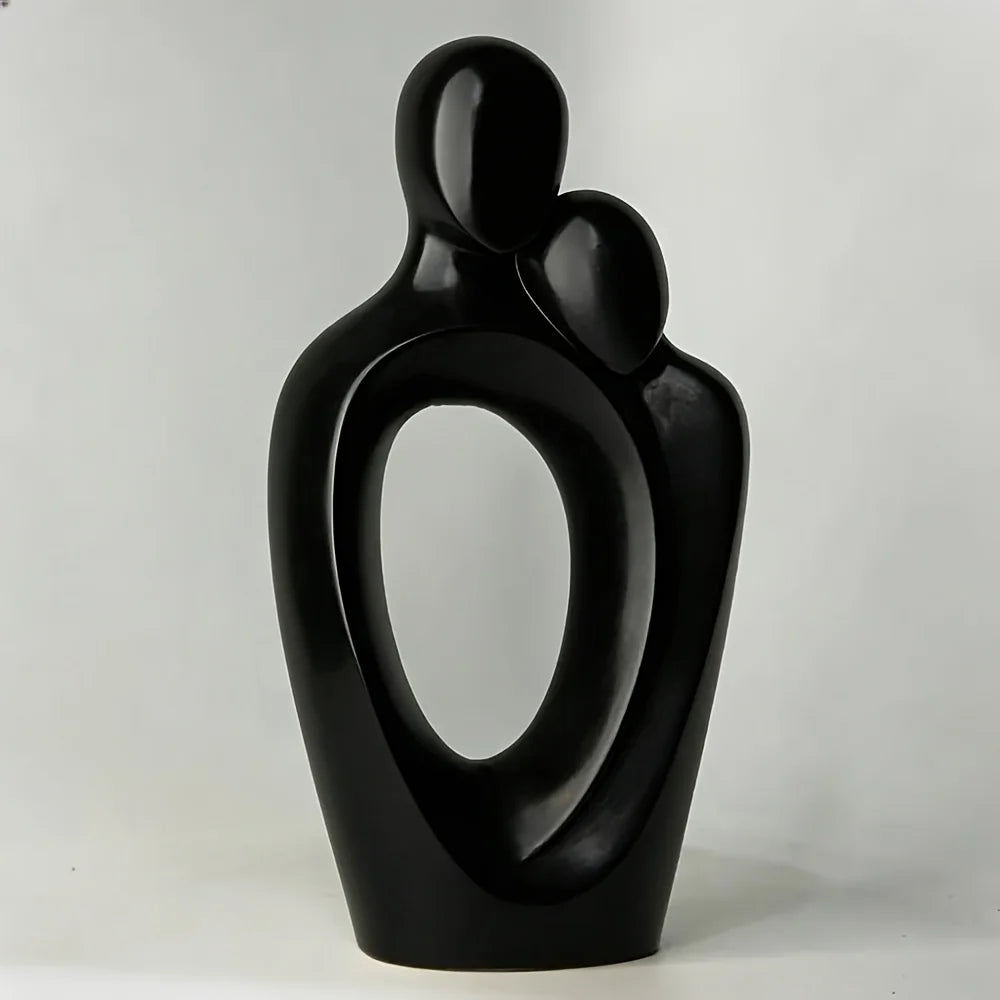 Couples Embrace Sculptural Ornaments, Love Themed Home Decor Suitable for Living Rooms, Desktops, and Holiday Decorations