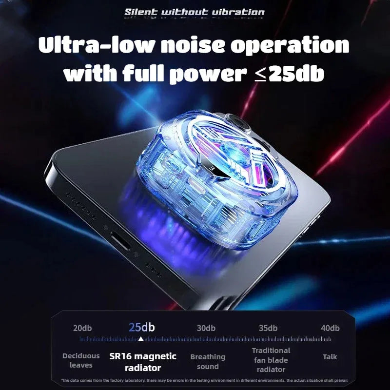 Magnetic Back clip Mobile Phone Cooler Silent Semiconductor Cooling Radiator Phones The Ultimate Summer Cooling Gadget