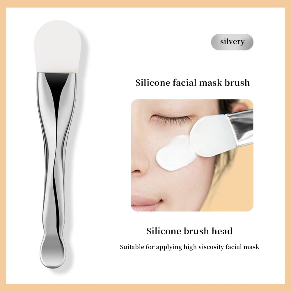 GECOMO Silicone Mask Brush Double-headed Smearing Face Cleansing Mud Mask Special Beauty Tool
