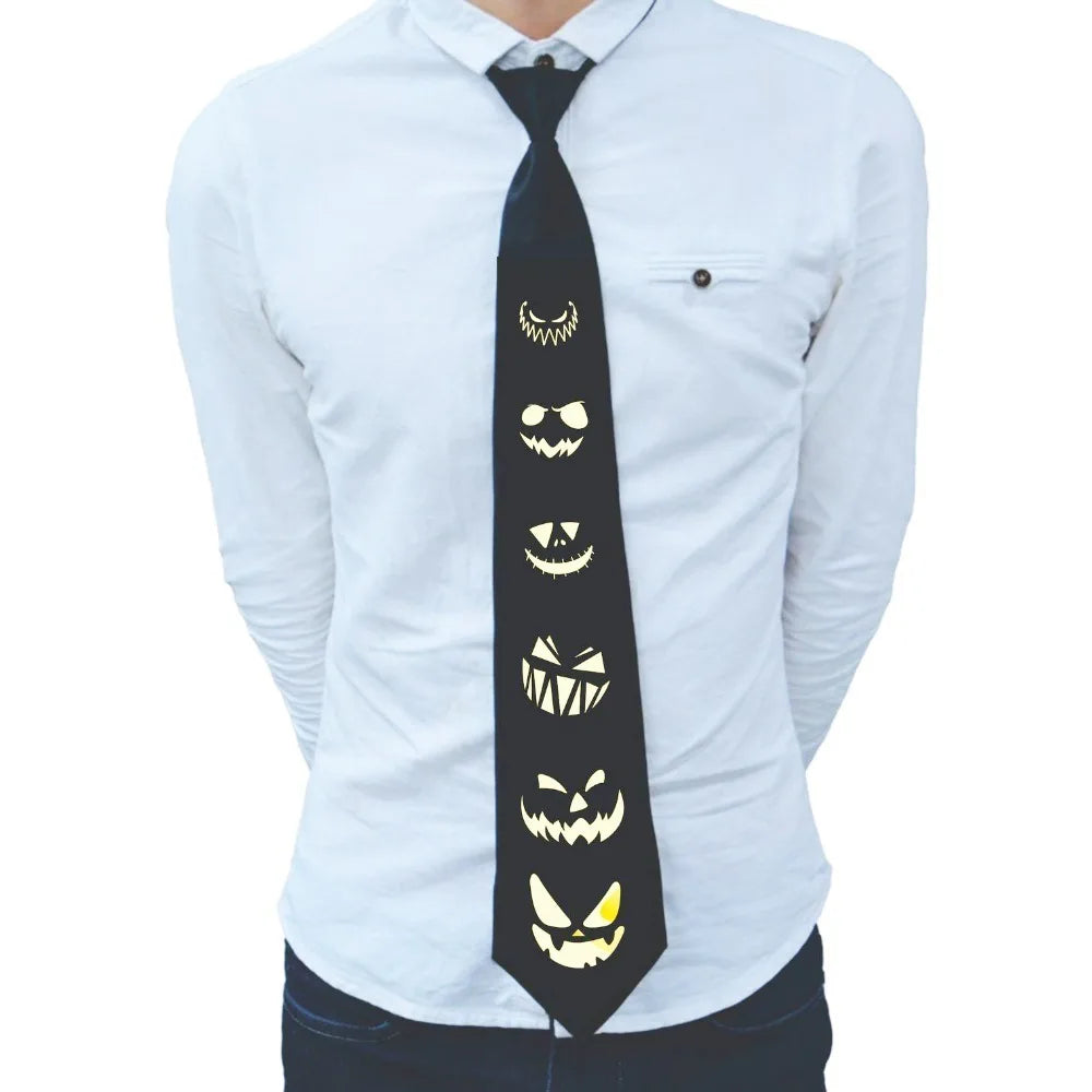 Apparel Accessories Rainbow LED Light Tie Adjustable Neon Flashing Glow Rave Party Necktie Narrow Hip-hop Luminous Cravat Street