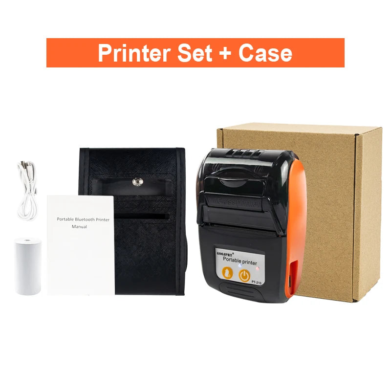 Mini Portable Thermal Printer Bluetooth For Phone Portable Printer Machine For Small Business 58mm Wireless Receipt Impresora