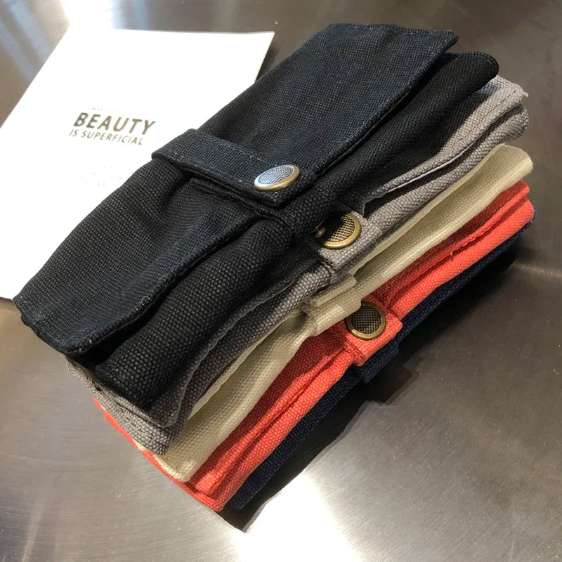Watch Band Roll Organizer With 5 Slots Storage Box Watch Strap Smart Watch Storage Bag Leather Handmade Travel Case storage bag