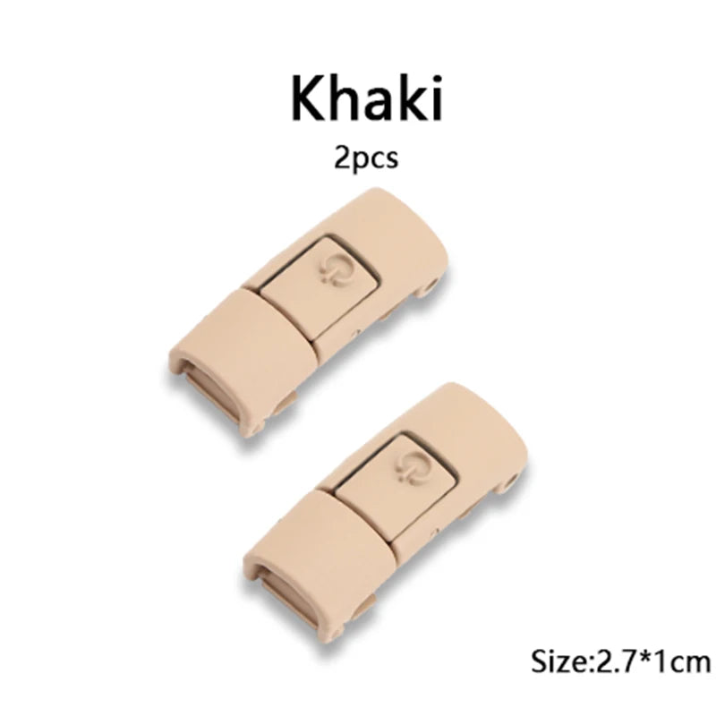New Colorful Metal Shoelace Clip Press buckle Shoelaces Press Lock Shoes Accessories AF1 Sneakers Kits Metal Laces Tip
