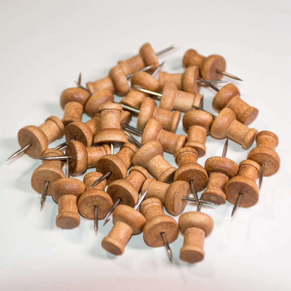 Office School Supplies Decorative for Photos Foam Boards Wall Studs Wooden Push Pins Map Markers Thumbtack Pins Map Tacks
