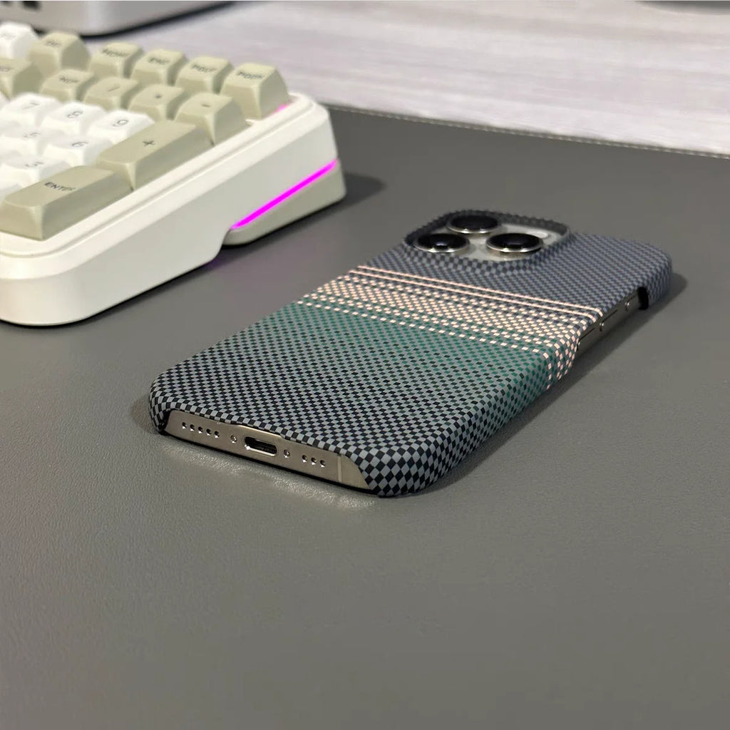 Frameless Carbon Fiber Starry Sky For Magsafe Magnetic Case For iPhone 17 Air 16 15 14 13 12 Pro Max Plus Wireless Charge Cover