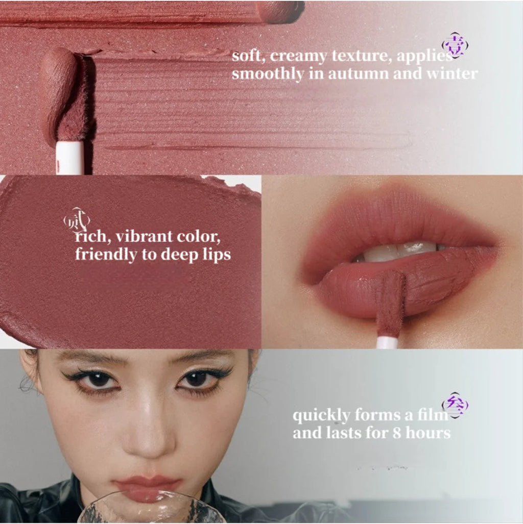 Girlcult MARTIAL WORLD LIPSTICK Lip Cream Mud Thin Matte Soft Mist Velvet Liquid Lipstick Longlasting 3.8g Makeup Cosmetics