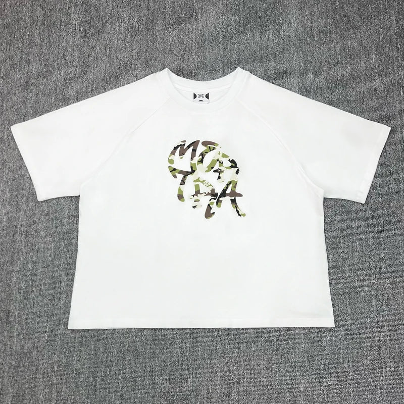 American High Street Trend Mertra T-shirt High-quality Cotton Casual Short-sleeved Top