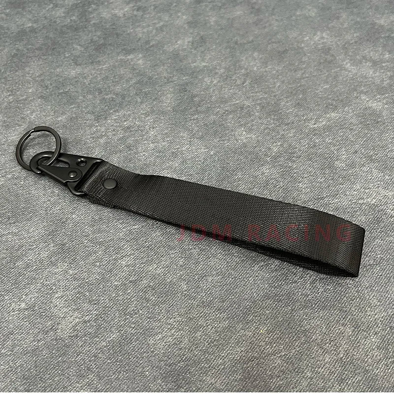 Fashion Solid Color Ribbon Keychain Lanyard Business Gift Key Chain Men Women Car Key Strap Waist Wallet KeyChains Keyrings