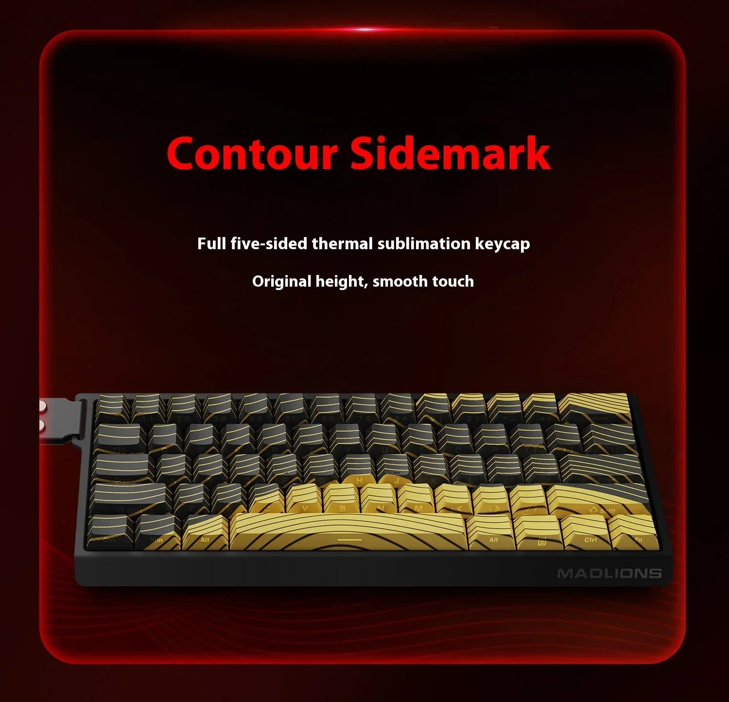MADLIONS MAD 60/68 HE 8Khz Wired Magnetic Axis Keyboard 68-key Hot-swappable Macro Defines Ultra-low Latency Gaming Keyboard