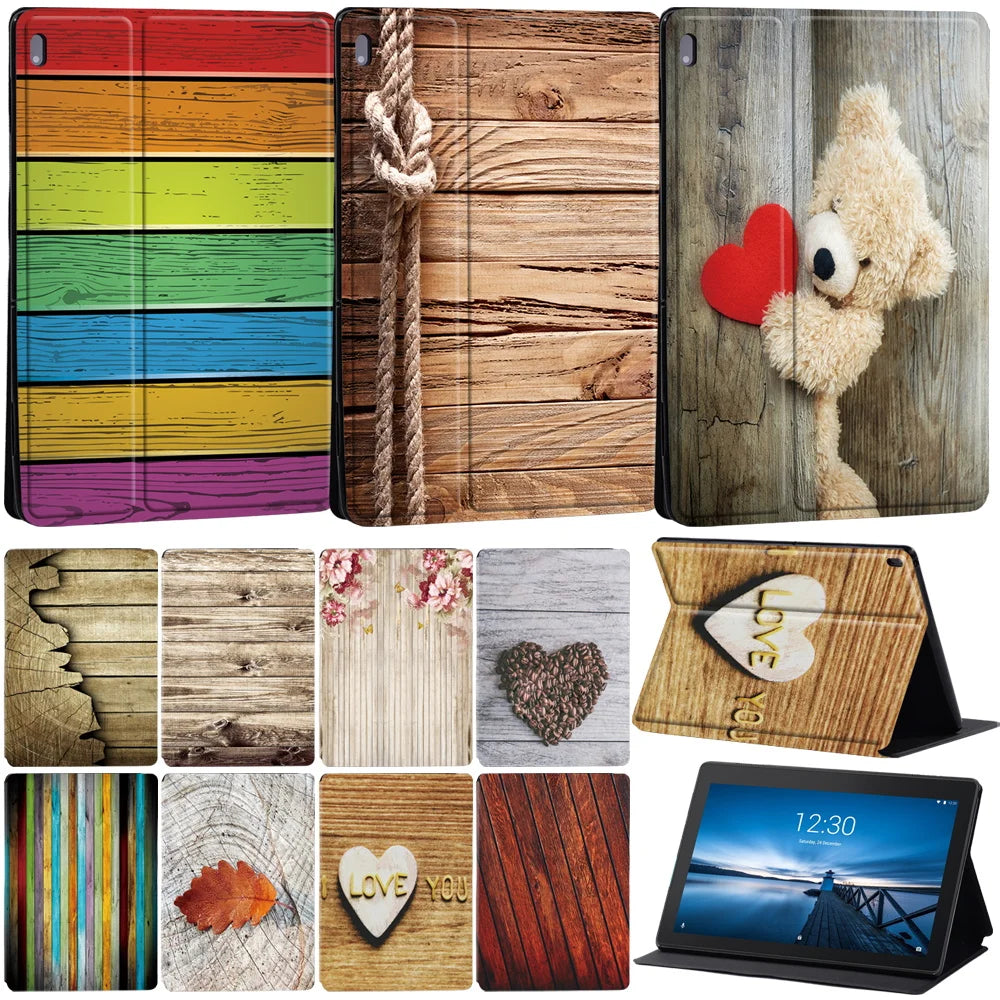 Case for Funda Tablet Lenovo Tab E10 10.1"/Tab M10 10.1"/Smart Tab M10 FHD Plus 10.3" TB-X606F M7 M8 TB-8505 Stand Tablet Cover