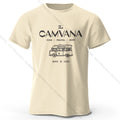 The Camvana Printed T-Shirt 100% Cotton Oversized Abstract Graphic Tees for Men Women Summer Tops Y2K Streetwear