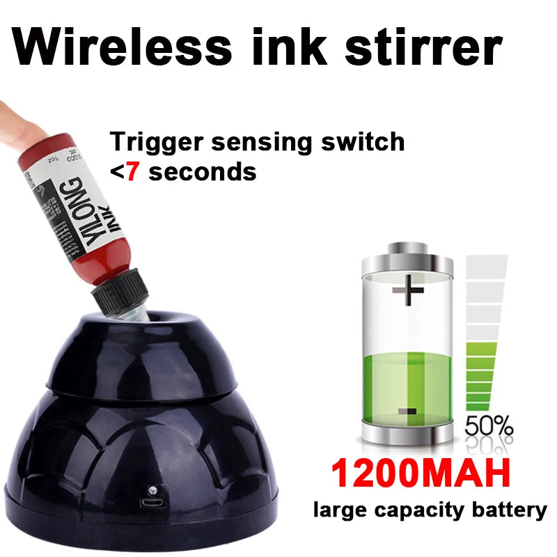 Mini Vortex Mixer Nails Polish Shaker Tattoo Pigment Ink Stirrer with Non-slip Base for Stir quickly Tattoo Ink