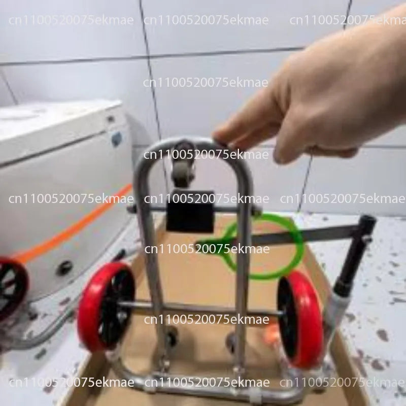 Toilet  Auxiliary Installation Artifact, Positioning and Moving, Folding Portable Labor-saving Trolley, Easy Installation