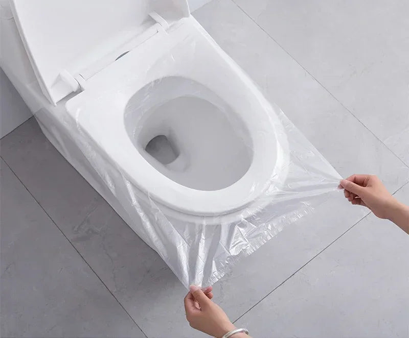 Toilet Seat Cover Toilet Lid for Bathroom Accessories Bowl Disposable Mat Protector Products Household Merchandises Home Garden