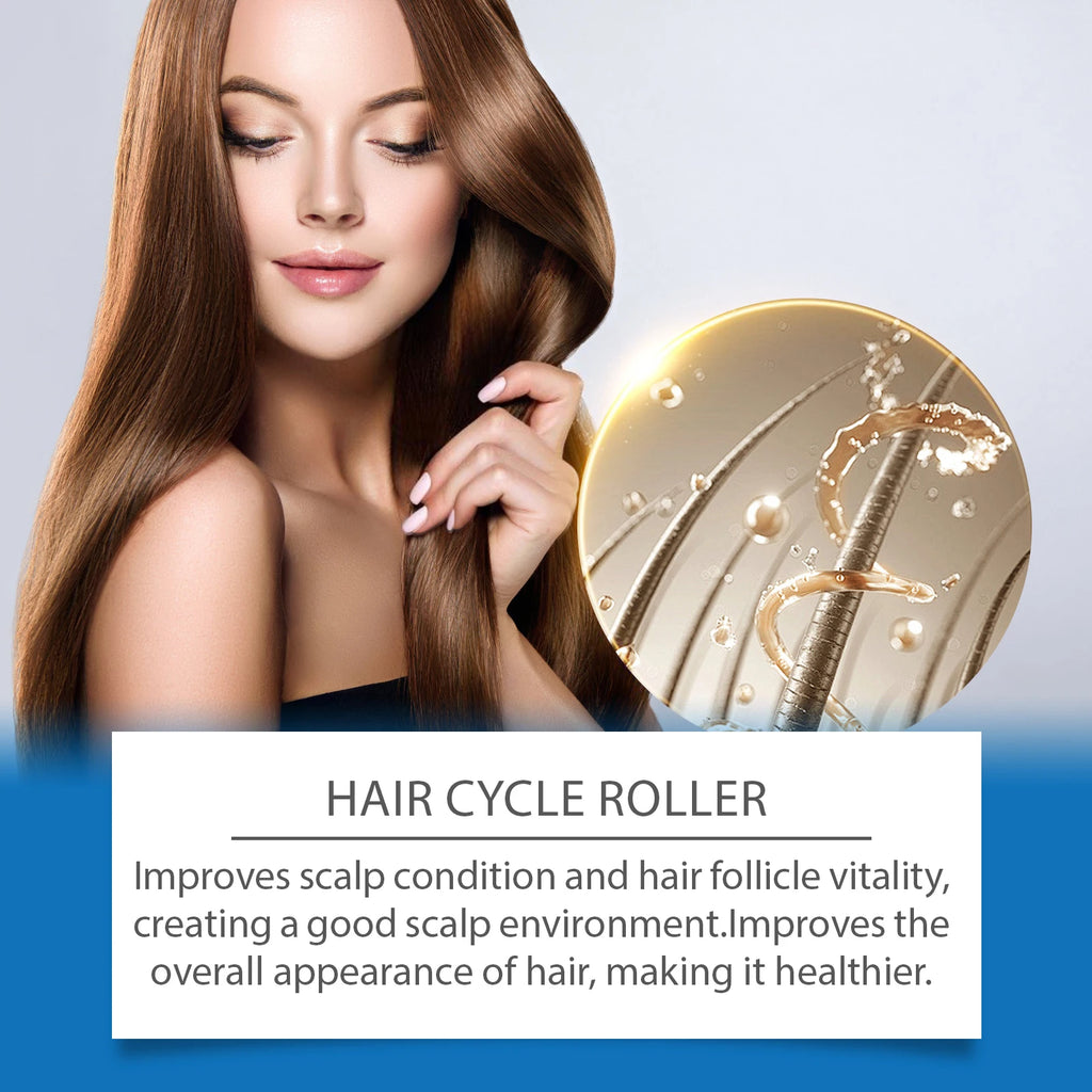 Rosemary Hair Serum Relax Scalp Stimulate Follicles Promote Hair Growth Roller Frizzy Split Ends Damaged Hair Repair Essence Oil