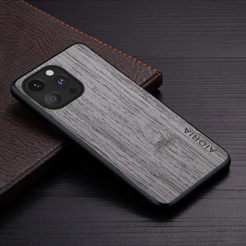 Case for iPhone 15 14 13 12 11 Pro Max Plus Mini 5G bamboo wood pattern Leather cover Luxury coque for iPhone 15 pro max case