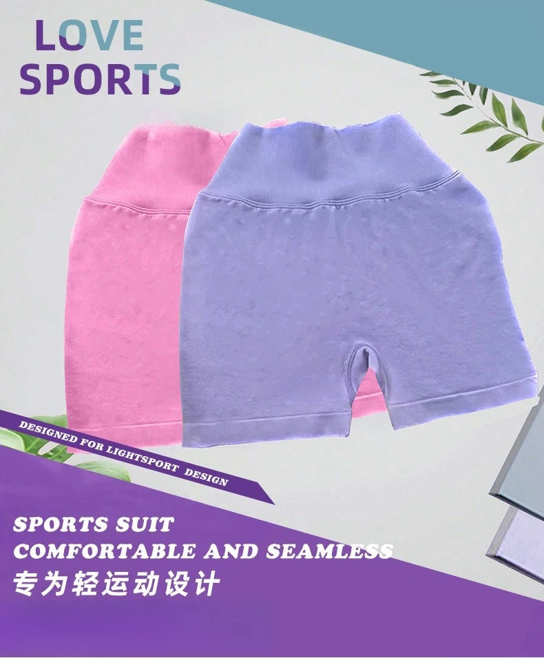 Women Summer V- Waisted Yoga Shorts Fashionable and Sexy Running Fitness Pants Gym High Elastic Hip Liftting Sports Shorts