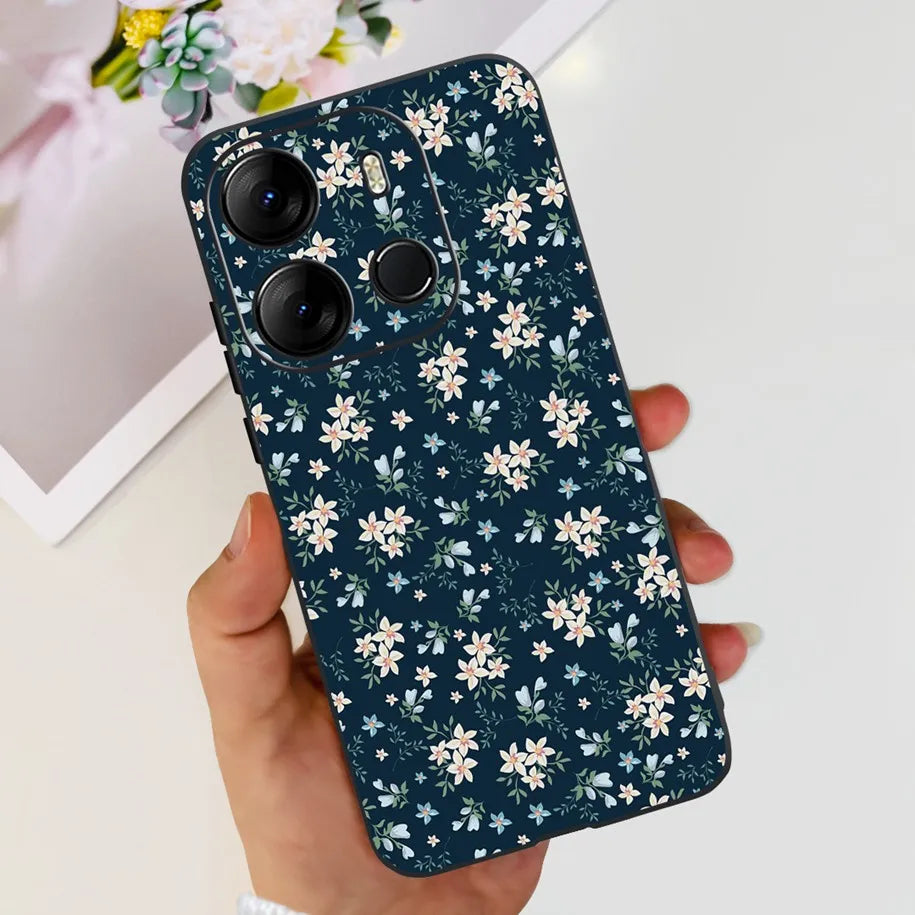 For Tecno Pop 7 Pro Pop7 Case Fashion Marble Soft Silicone Matte Coque For Tecno Spark Go 2023 Funda Pop7Pro BF6 BF7 BF7h Bumper