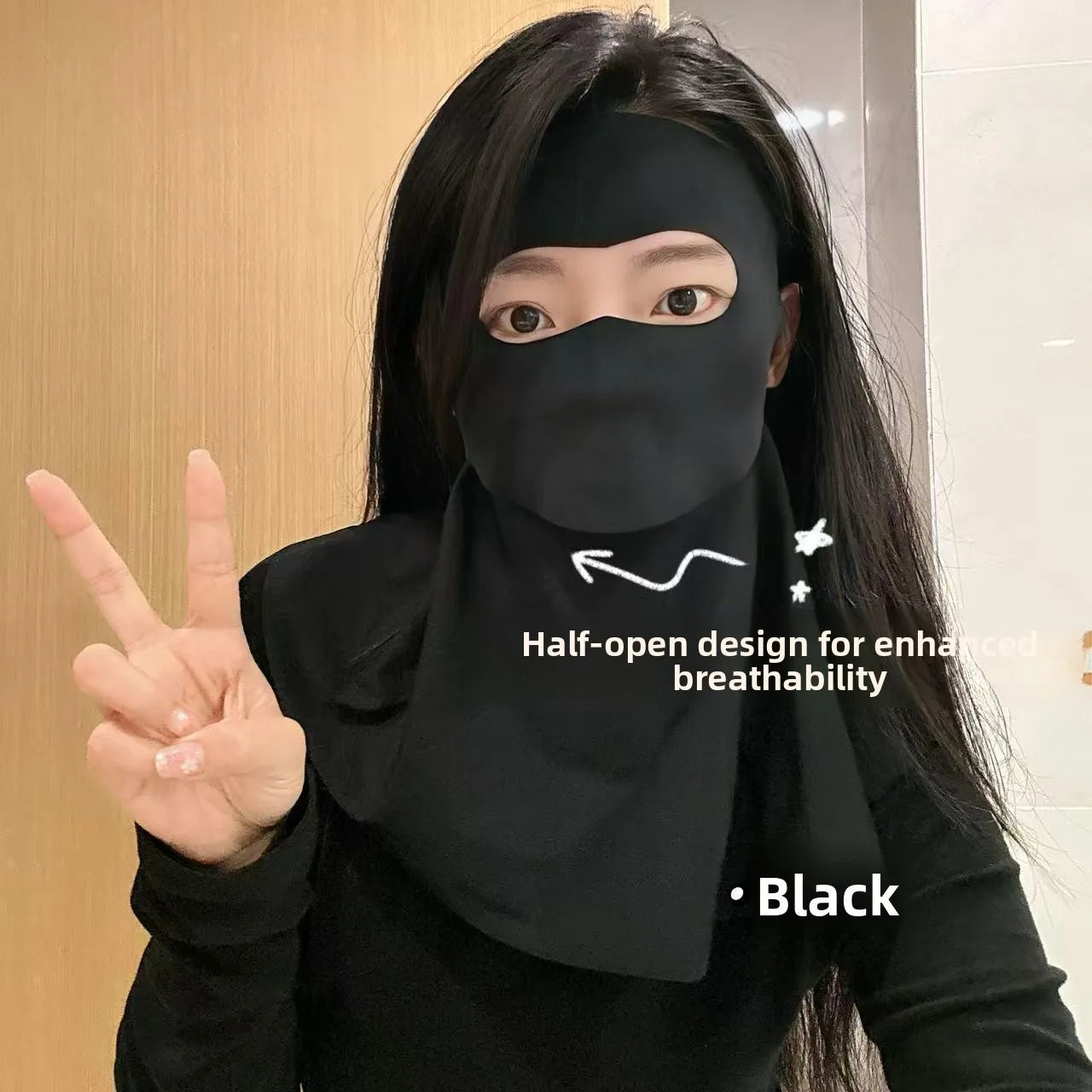 Sunscreen Face Mask, Neck Protection, Sun Protection, Ice Silk Mask, UV Protection, Cycling, Outdoor, Breathable, Sun Shading