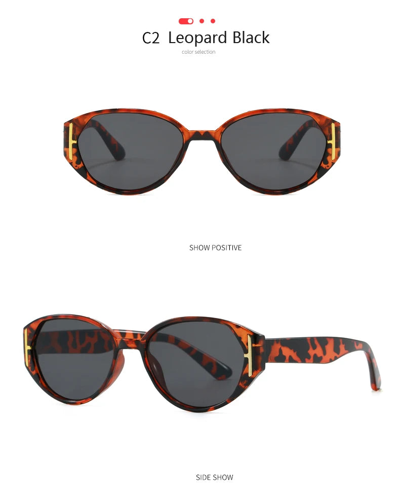 Car Sun Glasses 2pcs New Cat Eye Versatile Sunglasses Women 2026 Popular Decoration Eyewear Ladies Trendy Small Frame Eyeglasses