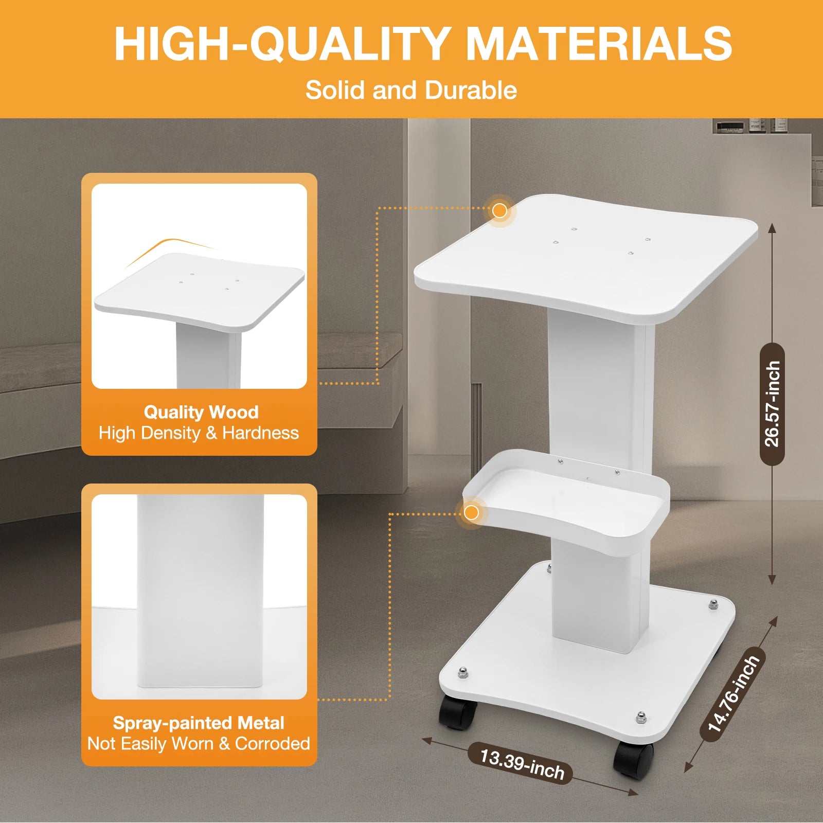 Salon Trolley Stand Beauty Instrument Beauty Auxiliary Trolley Organizer Cart With Wheel Spa Cart Equipment