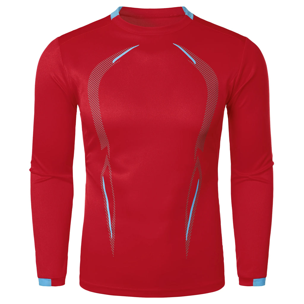 Summer men's fitness sports training Breathable short sleeve quick drying clothes men's sports fashion long sleeve T-shirt