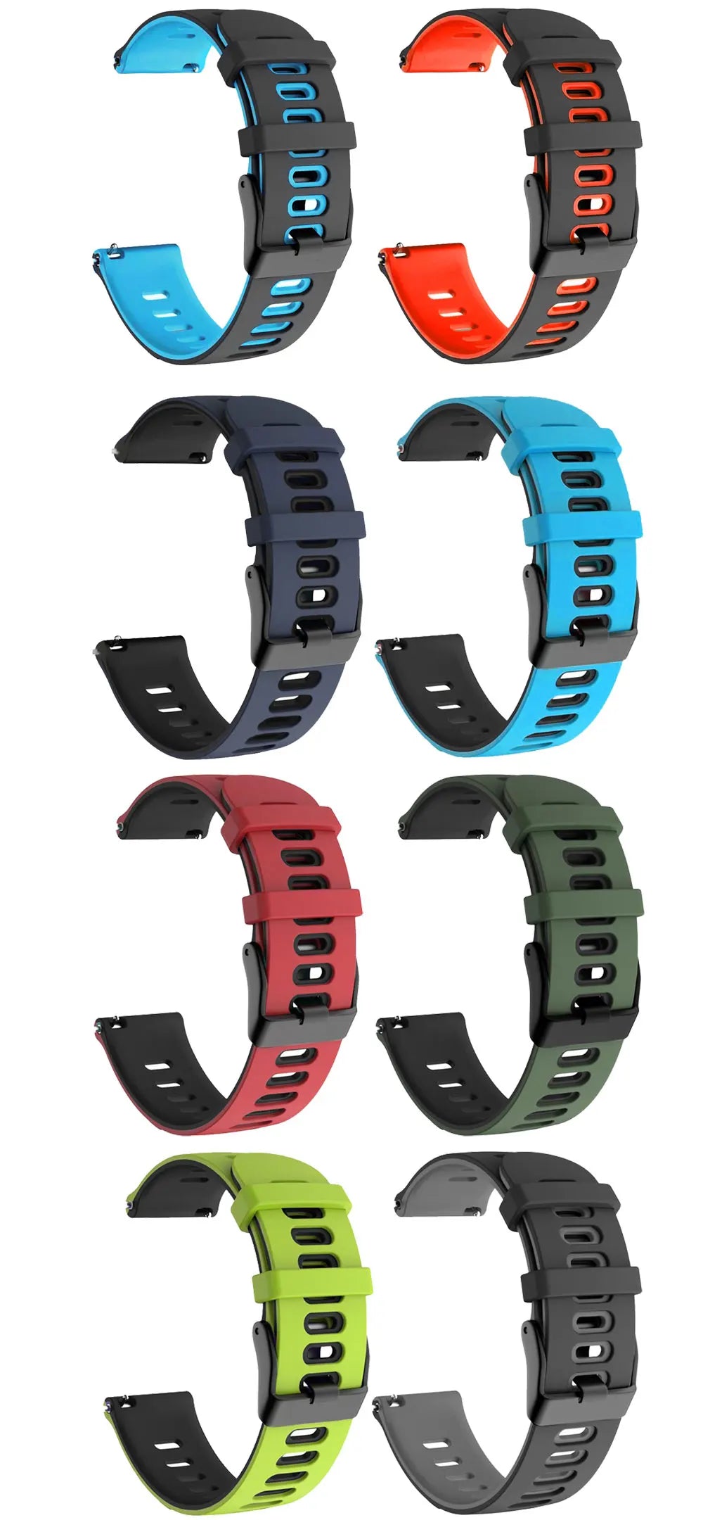 22mm Silicone Strap For Zeblaze Vibe 7 Pro Watch Strap Band Bracelet For Zeblaze Stratos 2 Stratos2 Replacement Watchband