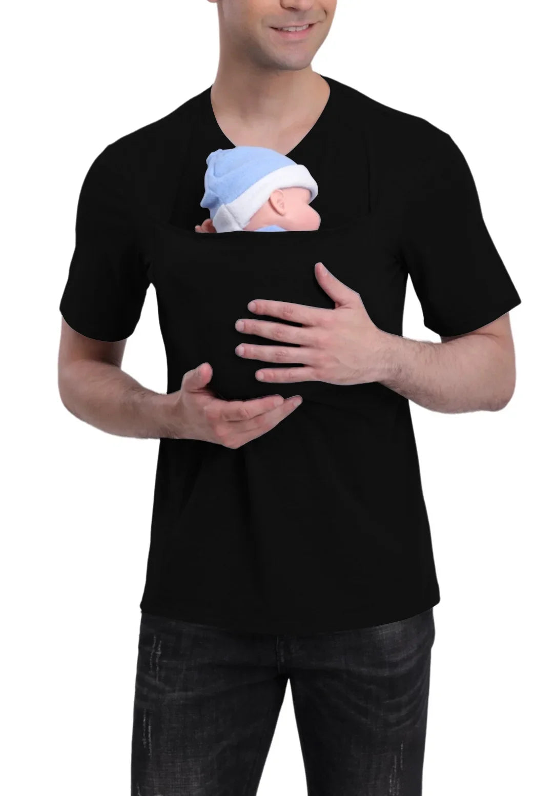 Summer Shirt Kangaroo Dad Mom Multifunctional Clothes Soothing Shirts T-Shirt Vest Parent-Child  tshirt