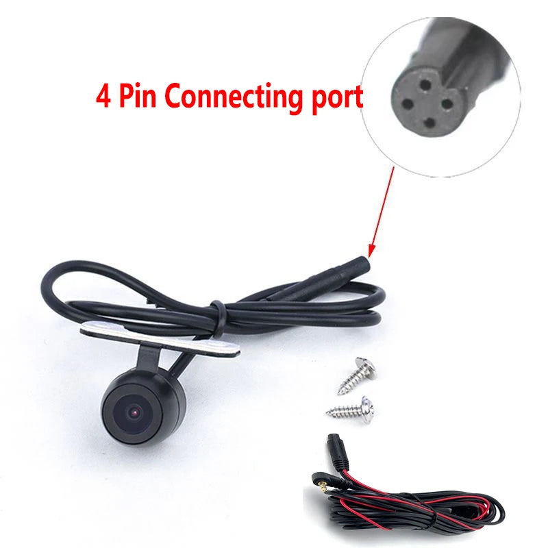 Video reversing camera HD 4Pin Butterfly HD night vision waterproof sunscreen reversing camera night vision