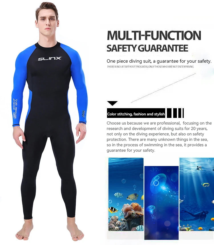 Men Youth Boys Wetsuit Thin Quick-Drying Swimsuit One-Piece Anti-Jellyfish Surfing Sunscreen Clothes Swimming Suit Dive Skin