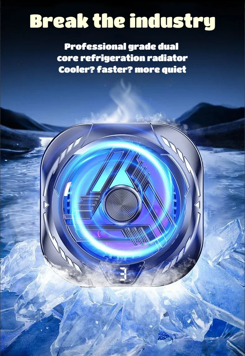 Magnetic Back clip Mobile Phone Cooler Silent Semiconductor Cooling Radiator Phones The Ultimate Summer Cooling Gadget