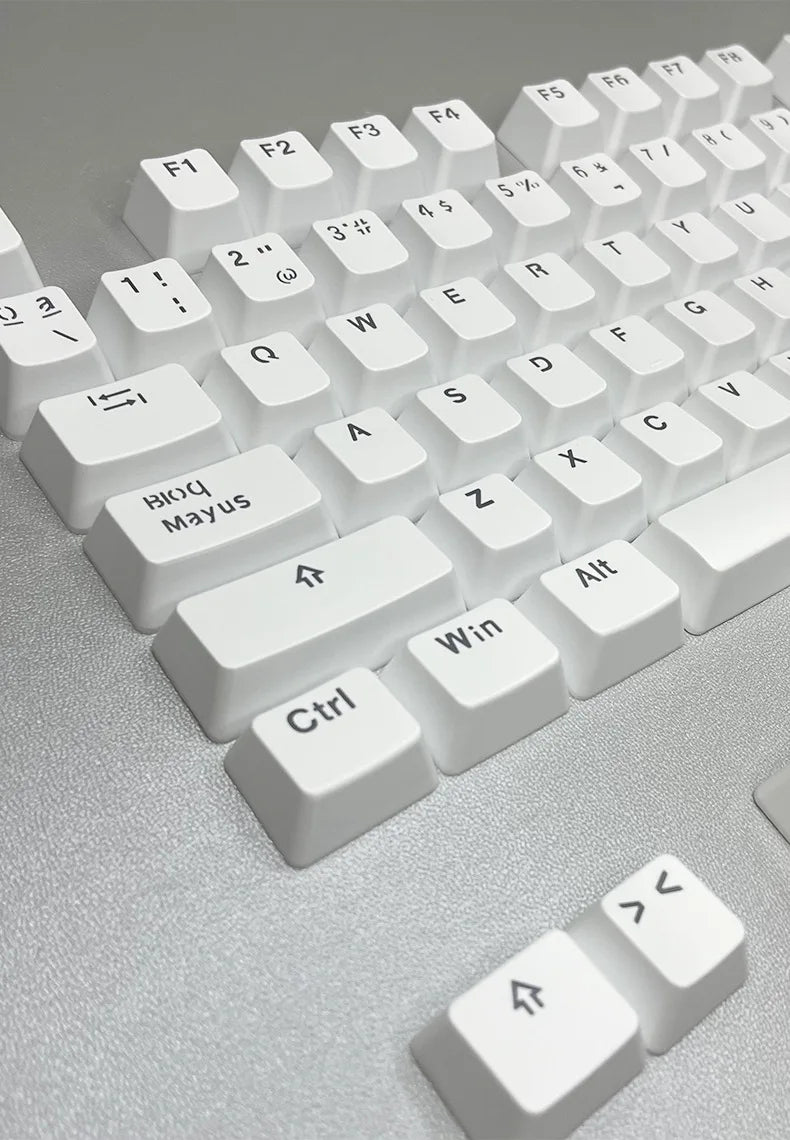 Russian Keycaps Spanish Arabic Korean Portuguese French German Thai Letters Translucent Keycaps For Cherry MX Switch 104 Key LK1