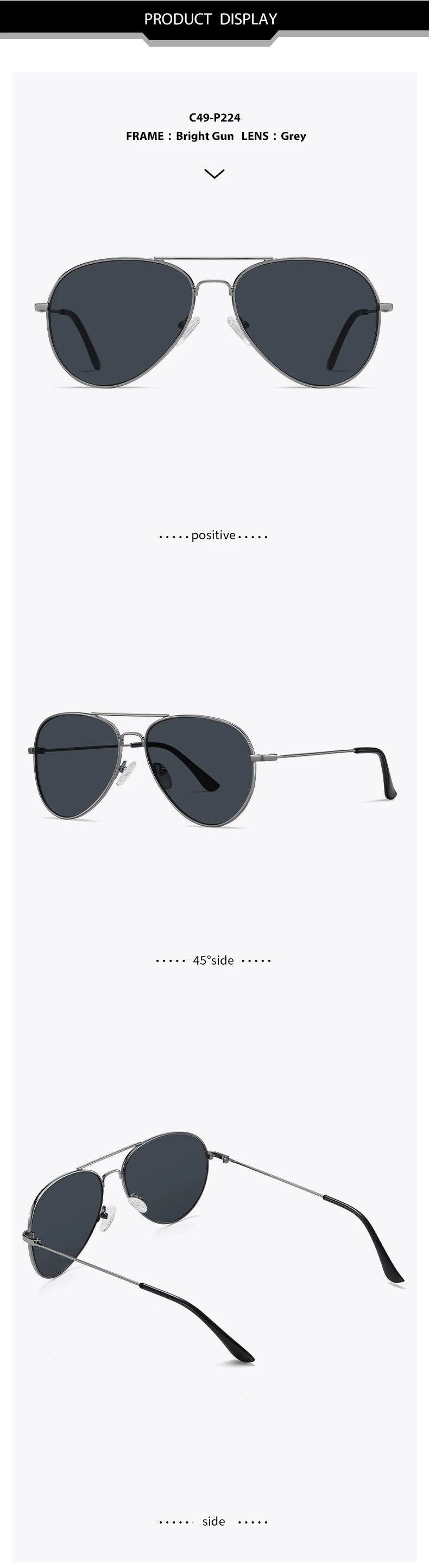 Men Concave Sunglasses Women Anti Rays UV400 Sun Glasses Metal Eyeglasses Frame Pilot Goggles Travel Driving Sunscreen Eyewear