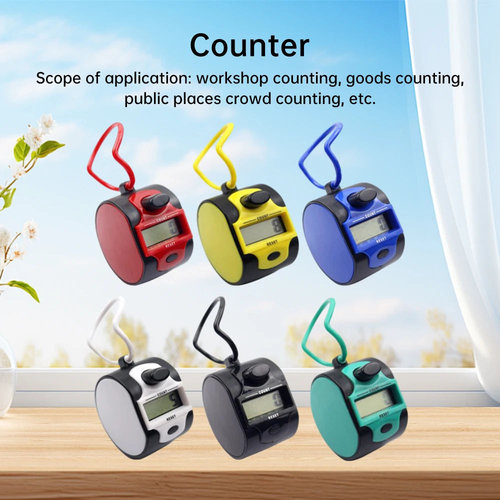 Digital Counter With 5-Digit LCD Display For Accurate Counting In Sport Events And Public Places Handheld Manual Tally Counter